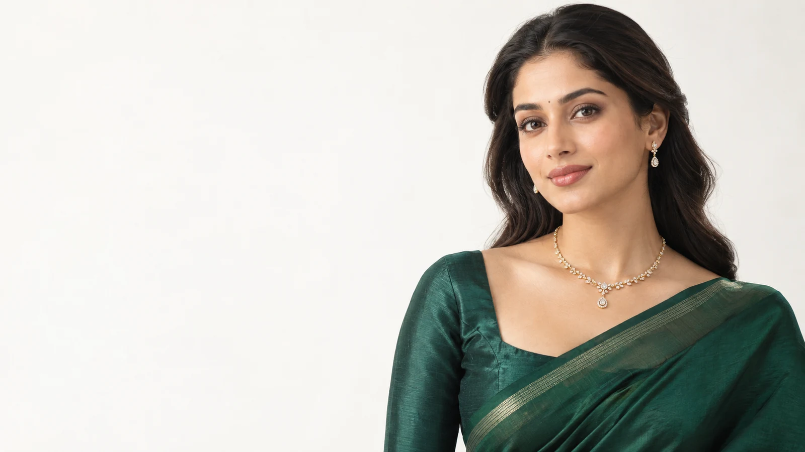 Illustrative SeeJewel campaign portrait of a woman wearing jewellery